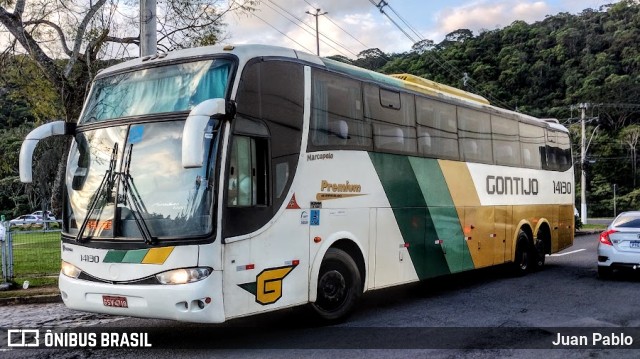 Empresa Gontijo de Transportes 14130 na cidade de Juiz de Fora, Minas Gerais, Brasil, por Juan Pablo. Número da foto: #11100014.