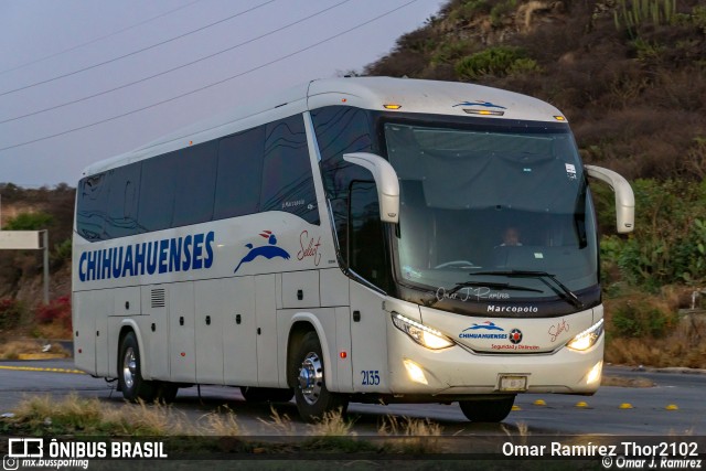 Transportes Chihuahuenses 2135 na cidade de Querétaro, Querétaro, México, por Omar Ramírez Thor2102. ID da foto: 11098597.