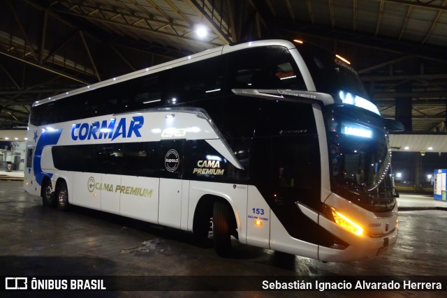 Cormar Bus 153 na cidade de Santiago, Santiago, Metropolitana de Santiago, Chile, por Sebastián Ignacio Alvarado Herrera. Número da foto: #11100570.