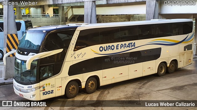 Viação Ouro e Prata 1002 na cidade de Curitiba, Paraná, Brasil, por Lucas Weber Calizario. Número da foto: #11099538.
