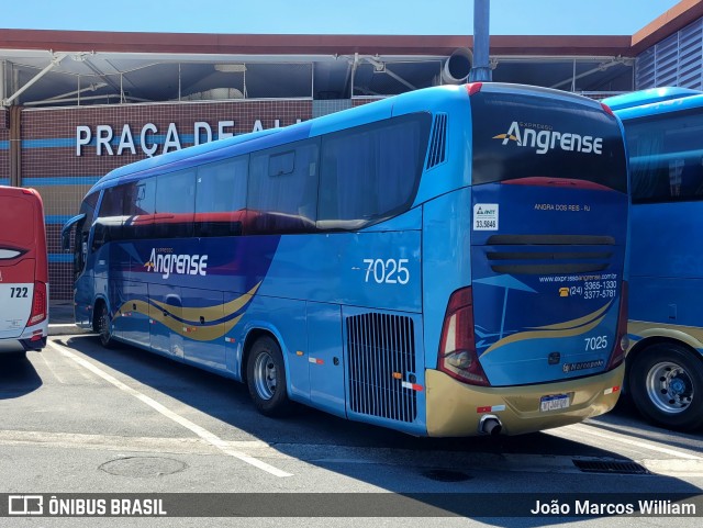 Expresso Angrense 7025 na cidade de Aparecida, São Paulo, Brasil, por João Marcos William. Número da foto: #11100848.