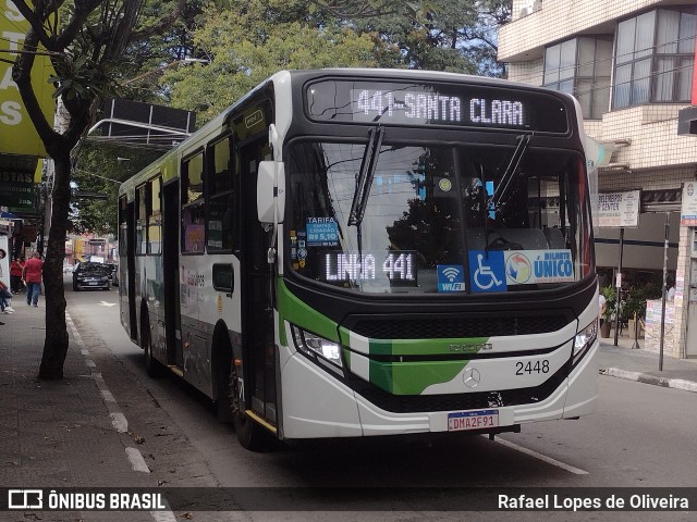 Empresa de Ônibus Vila Galvão 2448 na cidade de Guarulhos, São Paulo, Brasil, por Rafael Lopes de Oliveira. ID da foto: 11099447.