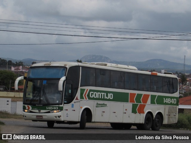 Empresa Gontijo de Transportes 14840 na cidade de Caruaru, Pernambuco, Brasil, por Lenilson da Silva Pessoa. ID da foto: 11100416.