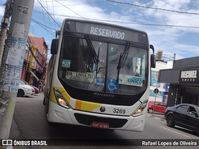 Viação Campo dos Ouros 3269 na cidade de Guarulhos, São Paulo, Brasil, por Rafael Lopes de Oliveira. Número da foto: #11099482.