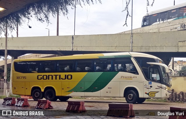 Empresa Gontijo de Transportes 18715 na cidade de Belo Horizonte, Minas Gerais, Brasil, por Douglas Yuri. Número da foto: #11100985.