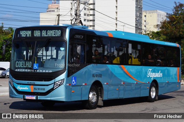 Auto Ônibus Fagundes RJ 101.032 na cidade de Niterói, Rio de Janeiro, Brasil, por Franz Hecher. ID da foto: 11100571.