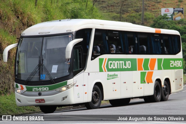 Empresa Gontijo de Transportes 21490 na cidade de Piraí, Rio de Janeiro, Brasil, por José Augusto de Souza Oliveira. Número da foto: #11103643.
