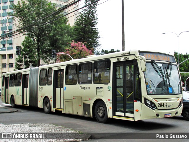 Viação Piraquara 29414 na cidade de Curitiba, Paraná, Brasil, por Paulo Gustavo. Número da foto: #11103636.
