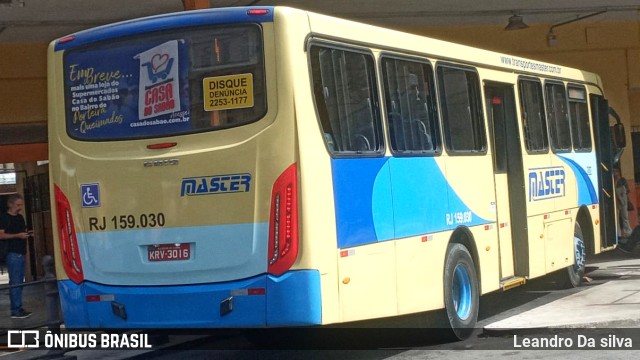 Master Transportes Coletivos de Passageiros RJ 159.030 na cidade de Petrópolis, Rio de Janeiro, Brasil, por Leandro Da silva. Número da foto: #11102773.