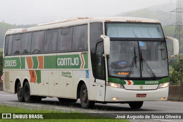 Empresa Gontijo de Transportes 20035 na cidade de Roseira, São Paulo, Brasil, por José Augusto de Souza Oliveira. ID da foto: 11103635.