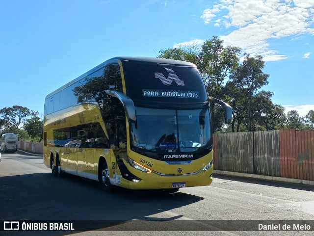 Viação Itapemirim 50186 na cidade de Brasília, Distrito Federal, Brasil, por Daniel de Melo. ID da foto: 11101318.