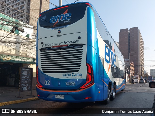 Pullman Eme Bus 02 na cidade de Estación Central, Santiago, Metropolitana de Santiago, Chile, por Benjamín Tomás Lazo Acuña. Número da foto: #11103692.