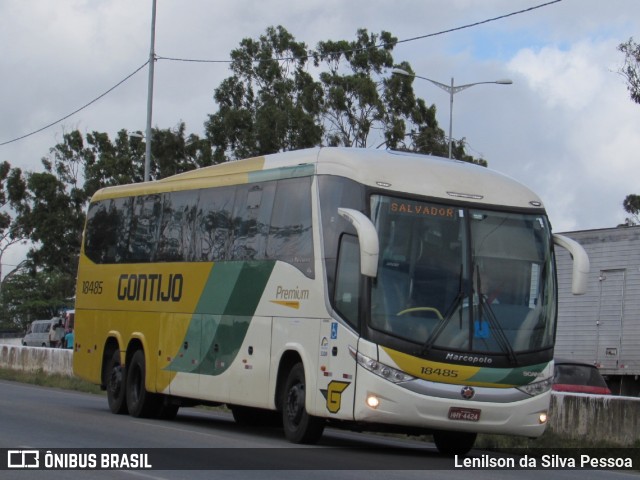 Empresa Gontijo de Transportes 18485 na cidade de Caruaru, Pernambuco, Brasil, por Lenilson da Silva Pessoa. Número da foto: #11103420.