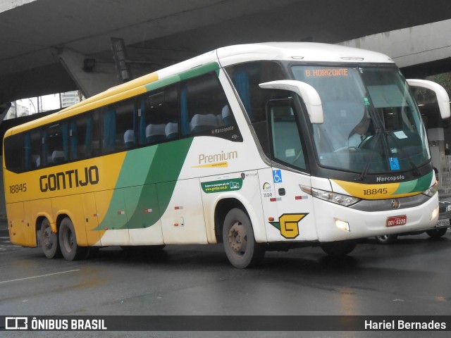 Empresa Gontijo de Transportes 18845 na cidade de Belo Horizonte, Minas Gerais, Brasil, por Hariel Bernades. ID da foto: 11101351.