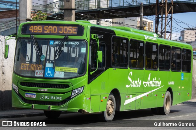 Transportes Santo Antônio RJ 161.042 na cidade de Duque de Caxias, Rio de Janeiro, Brasil, por Guilherme Gomes. ID da foto: 11101186.