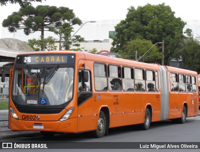 Viação Cidade Sorriso GI602 na cidade de Curitiba, Paraná, Brasil, por Luiz Miguel Alves Oliveira. ID da foto: 11103631.