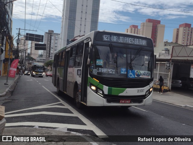 Empresa de Ônibus Vila Galvão 2337 na cidade de Guarulhos, São Paulo, Brasil, por Rafael Lopes de Oliveira. Número da foto: #11101252.
