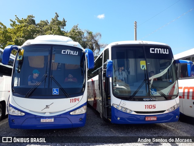 CMW Transportes 1194 na cidade de Bragança Paulista, São Paulo, Brasil, por Andre Santos de Moraes. ID da foto: 11163461.