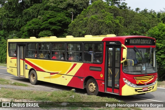 VPL - Viação Paraiba 43 na cidade de Paraíba do Sul, Rio de Janeiro, Brasil, por Paulo Henrique Pereira Borges. Número da foto: #11163040.