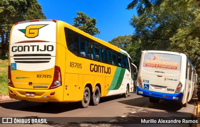 Empresa Gontijo de Transportes 18785 na cidade de Jaú, São Paulo, Brasil, por Murillo Alexandre Ramos. Número da foto: #11162533.