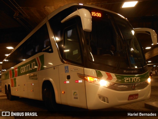 Empresa Gontijo de Transportes 21705 na cidade de Belo Horizonte, Minas Gerais, Brasil, por Hariel Bernades. ID da foto: 11161089.