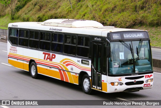TAP Turismo e Fretamento 043 na cidade de Piraí, Rio de Janeiro, Brasil, por Paulo Henrique Pereira Borges. Número da foto: #11163183.