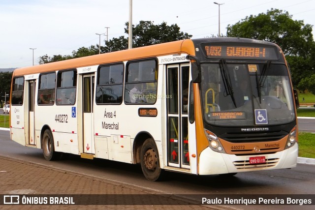 Auto Viação Marechal Brasília 440272 na cidade de Brasília, Distrito Federal, Brasil, por Paulo Henrique Pereira Borges. ID da foto: 11163059.