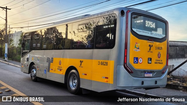 Transunião Transportes 3 6628 na cidade de São Paulo, São Paulo, Brasil, por Jefferson Nascimento de Sousa. ID da foto: 11163588.