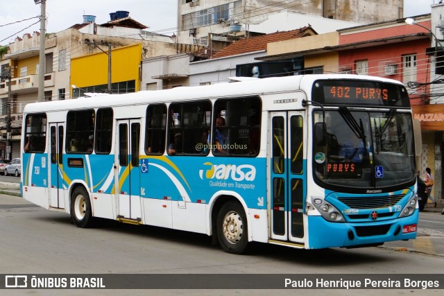 TRANSA - Transa Transporte Coletivo 751 na cidade de Três Rios, Rio de Janeiro, Brasil, por Paulo Henrique Pereira Borges. Número da foto: #11163029.