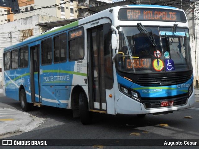Viação Ponte Coberta RJ 190.059 na cidade de Nova Iguaçu, Rio de Janeiro, Brasil, por Augusto César. Número da foto: #11163062.