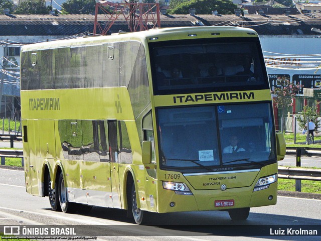 Viação Itapemirim 17609 na cidade de Resende, Rio de Janeiro, Brasil, por Luiz Krolman. Número da foto: #11186708.
