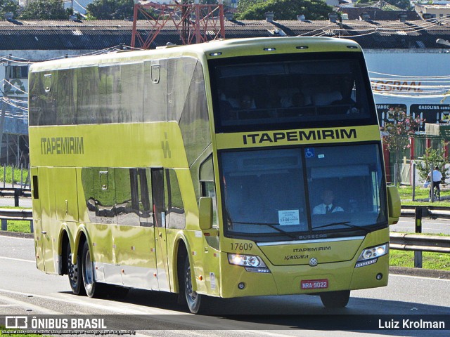 Viação Itapemirim 17609 na cidade de Resende, Rio de Janeiro, Brasil, por Luiz Krolman. ID da foto: 11186708.