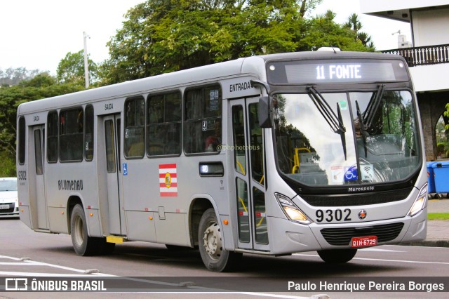 BluMob - Concessionária de Transporte Urbano de Blumenau 9302 na cidade de Blumenau, Santa Catarina, Brasil, por Paulo Henrique Pereira Borges. Número da foto: #11187027.
