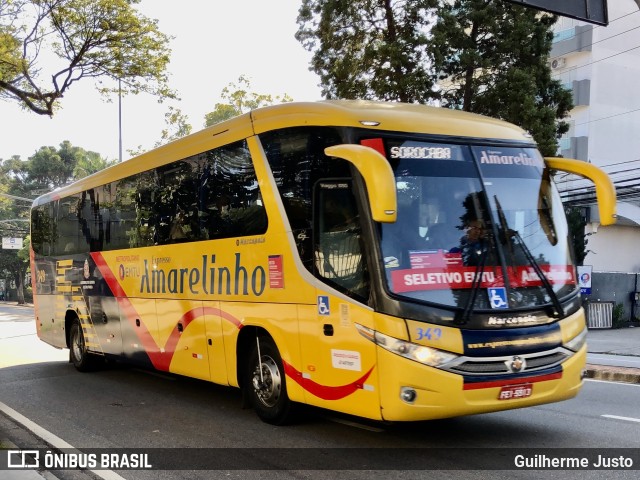 Expresso Amarelinho 349 na cidade de Sorocaba, São Paulo, Brasil, por Guilherme Justo. Número da foto: #11187308.