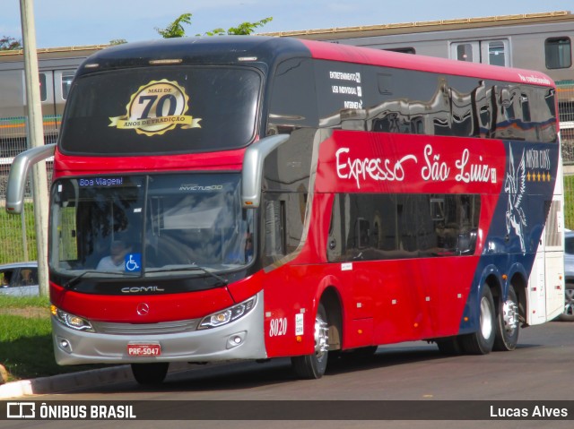 Expresso São Luiz 8020 na cidade de Brasília, Distrito Federal, Brasil, por Lucas Alves. ID da foto: 11186619.