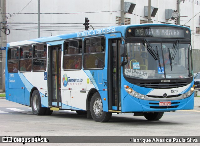 VUG - Viação Urbana Guarulhos 1578 na cidade de Guarulhos, São Paulo, Brasil, por Henrique Alves de Paula Silva. Número da foto: #11186413.