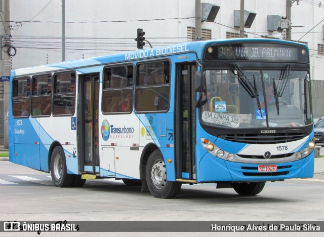 VUG - Viação Urbana Guarulhos 1578 na cidade de Guarulhos, São Paulo, Brasil, por Henrique Alves de Paula Silva. ID da foto: 11186413.