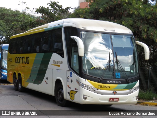 Empresa Gontijo de Transportes 18395 na cidade de São Paulo, São Paulo, Brasil, por Lucas Adriano Bernardino. ID da foto: 11185811.