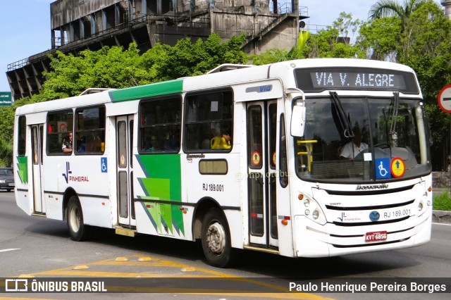 Viação Pinheiral RJ 189.001 na cidade de Volta Redonda, Rio de Janeiro, Brasil, por Paulo Henrique Pereira Borges. ID da foto: 11187060.