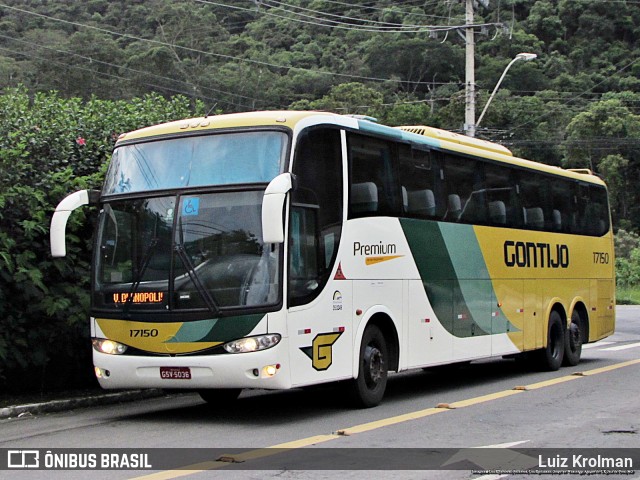 Empresa Gontijo de Transportes 17150 na cidade de Juiz de Fora, Minas Gerais, Brasil, por Luiz Krolman. Número da foto: #11185574.