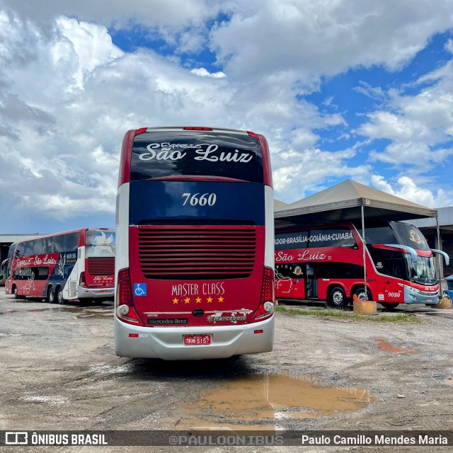 Expresso São Luiz 7660 na cidade de SIA, Distrito Federal, Brasil, por Paulo Camillo Mendes Maria. ID da foto: 11189144.