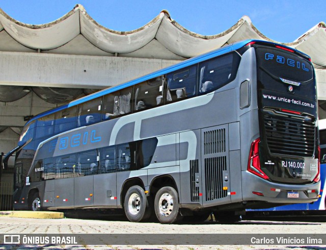 Fácil Transportes e Turismo RJ 140.002 na cidade de Cabo Frio, Rio de Janeiro, Brasil, por Carlos Vinícios lima. Número da foto: #11190705.
