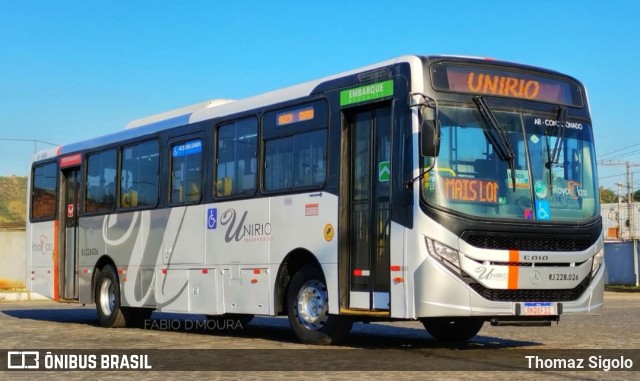 UniRio Transportes RJ 228.026 na cidade de Queimados, Rio de Janeiro, Brasil, por Thomaz Sigolo. ID da foto: 11187804.