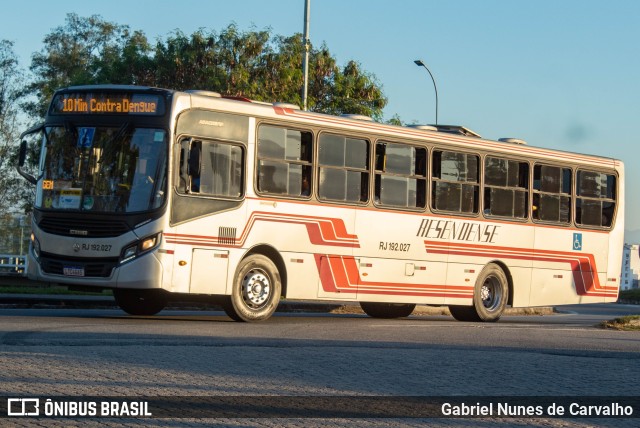 Viação Resendense RJ 192.027 na cidade de Resende, Rio de Janeiro, Brasil, por Gabriel Nunes de Carvalho. Número da foto: #11188717.
