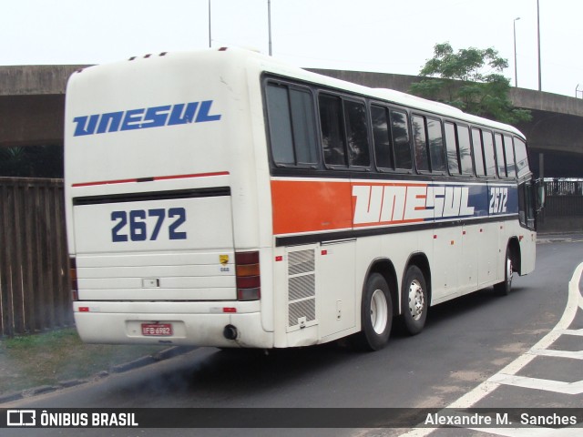Unesul de Transportes 2672 na cidade de Porto Alegre, Rio Grande do Sul, Brasil, por Alexandre M.  Sanches. Número da foto: #11187572.