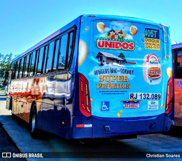 Evanil Transportes e Turismo RJ 132.089 na cidade de Rio de Janeiro, Rio de Janeiro, Brasil, por Christian Soares. Número da foto: #11190039.