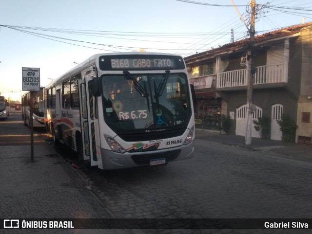 Viação Montes Brancos RJ 196.061 na cidade de Cabo Frio, Rio de Janeiro, Brasil, por Gabriel Silva. Número da foto: #11187671.
