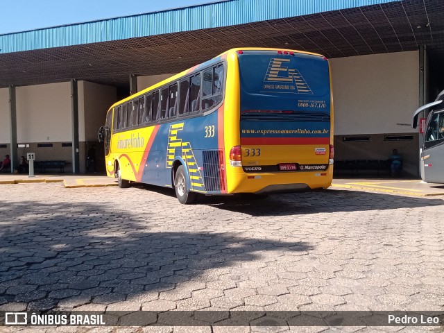 Expresso Amarelinho 333 na cidade de Itapetininga, São Paulo, Brasil, por Pedro Leo. ID da foto: 11188153.