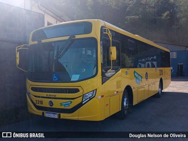 Auto Ônibus Três Irmãos 3318 na cidade de Jundiaí, São Paulo, Brasil, por Douglas Nelson de Oliveira. ID da foto: 11188000.