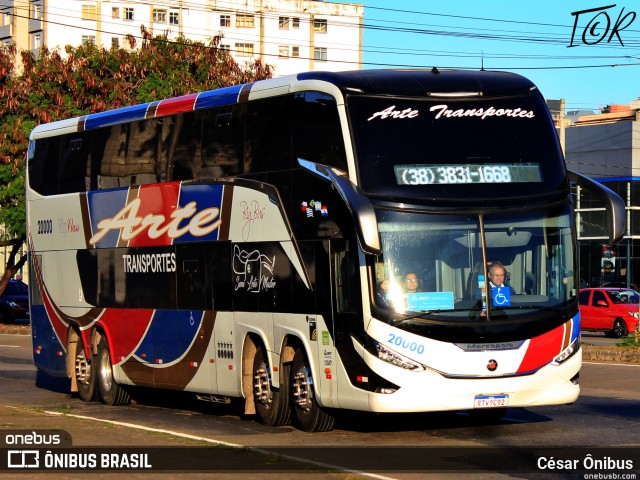 Arte Transportes e Turismo 20000 na cidade de Belo Horizonte, Minas Gerais, Brasil, por César Ônibus. Número da foto: #11188755.